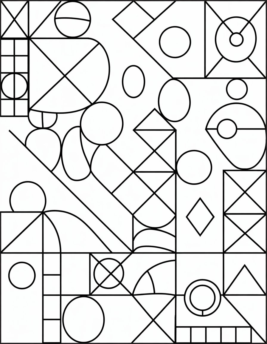 Geometric Abstraction Glass